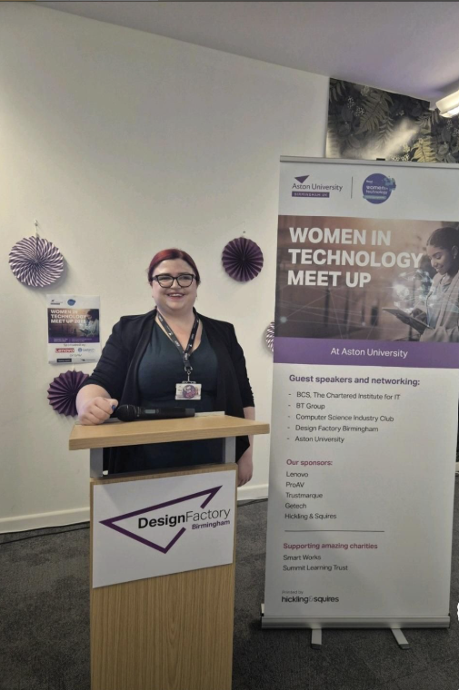 Handwritten note from Claire at the event