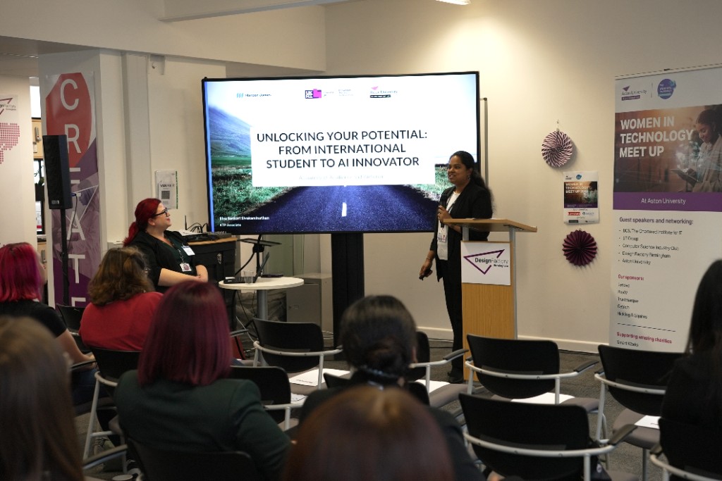 Women in Tech Meet-Up — audience and stage